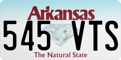 AR license plate 545VTS