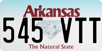 AR license plate 545VTT