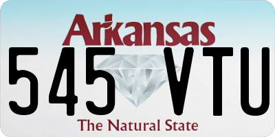 AR license plate 545VTU