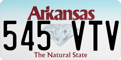 AR license plate 545VTV