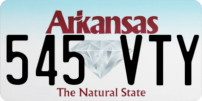 AR license plate 545VTY