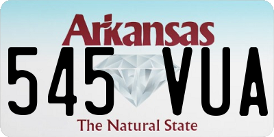 AR license plate 545VUA