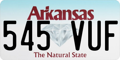 AR license plate 545VUF