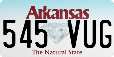 AR license plate 545VUG