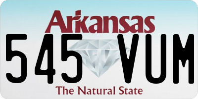 AR license plate 545VUM