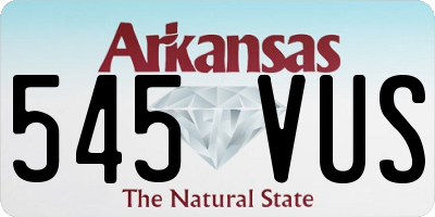 AR license plate 545VUS