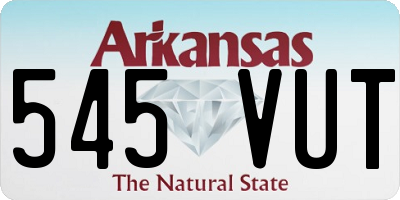 AR license plate 545VUT