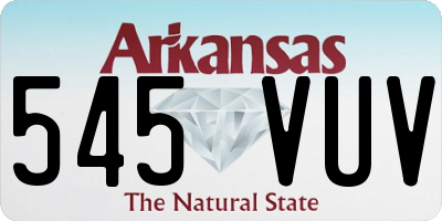 AR license plate 545VUV