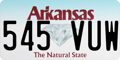 AR license plate 545VUW