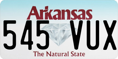 AR license plate 545VUX