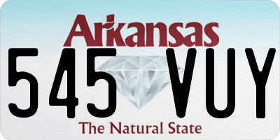 AR license plate 545VUY