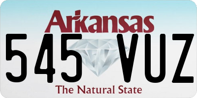 AR license plate 545VUZ