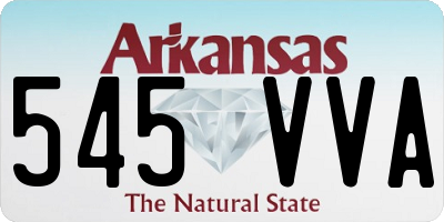 AR license plate 545VVA