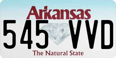 AR license plate 545VVD