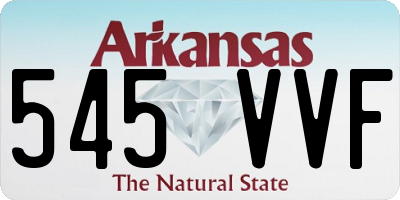 AR license plate 545VVF