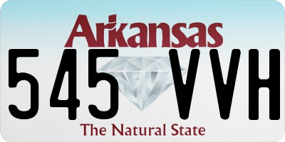 AR license plate 545VVH