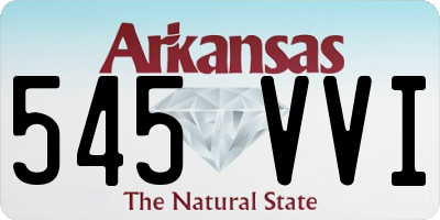 AR license plate 545VVI