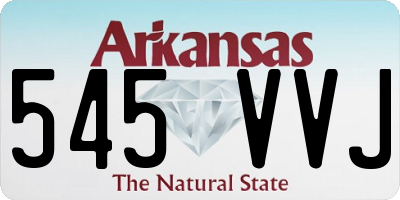 AR license plate 545VVJ