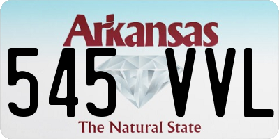 AR license plate 545VVL