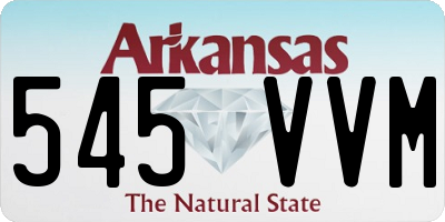 AR license plate 545VVM