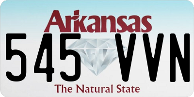 AR license plate 545VVN