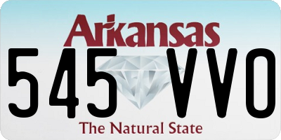 AR license plate 545VVO
