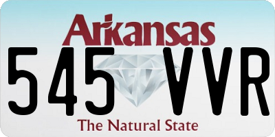 AR license plate 545VVR