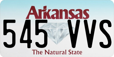 AR license plate 545VVS