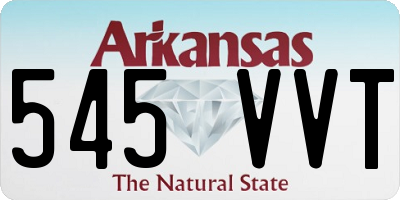 AR license plate 545VVT