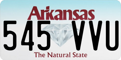 AR license plate 545VVU
