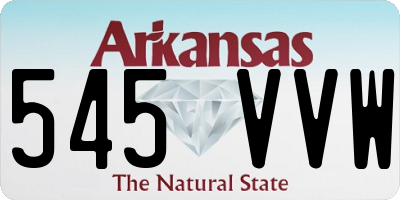 AR license plate 545VVW