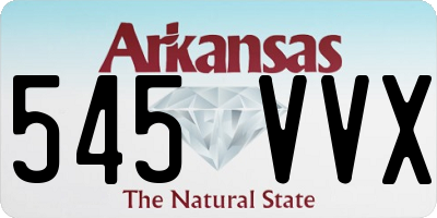 AR license plate 545VVX
