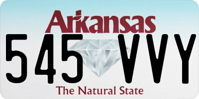AR license plate 545VVY