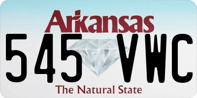 AR license plate 545VWC