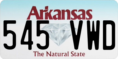 AR license plate 545VWD