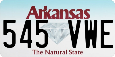 AR license plate 545VWE