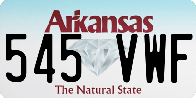 AR license plate 545VWF