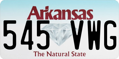 AR license plate 545VWG