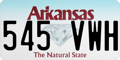 AR license plate 545VWH
