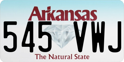 AR license plate 545VWJ