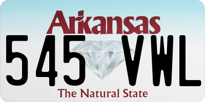 AR license plate 545VWL