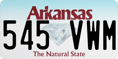 AR license plate 545VWM