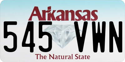 AR license plate 545VWN