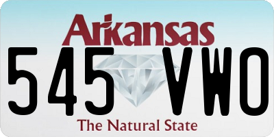AR license plate 545VWO