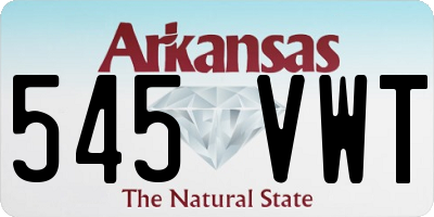 AR license plate 545VWT