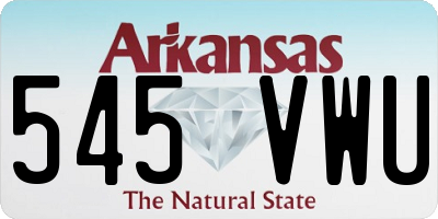 AR license plate 545VWU
