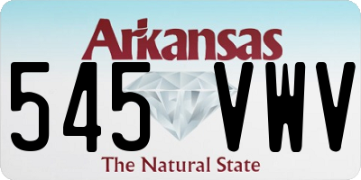 AR license plate 545VWV