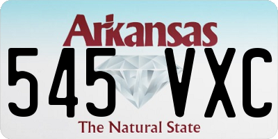 AR license plate 545VXC