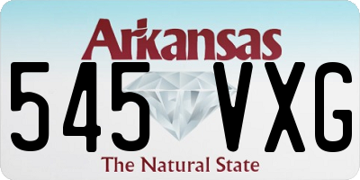 AR license plate 545VXG