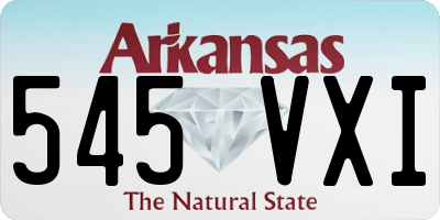 AR license plate 545VXI
